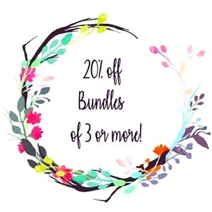 NWT & EUC items 3 or more bundle 20% discount